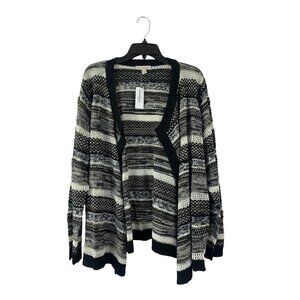 Dressbarn Women's Black & White Cardigan